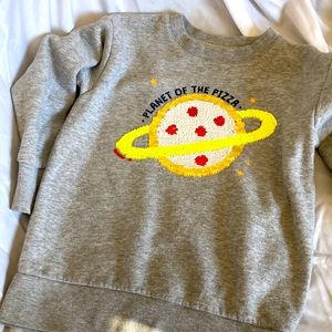 Planet of the pizza sweatshirt